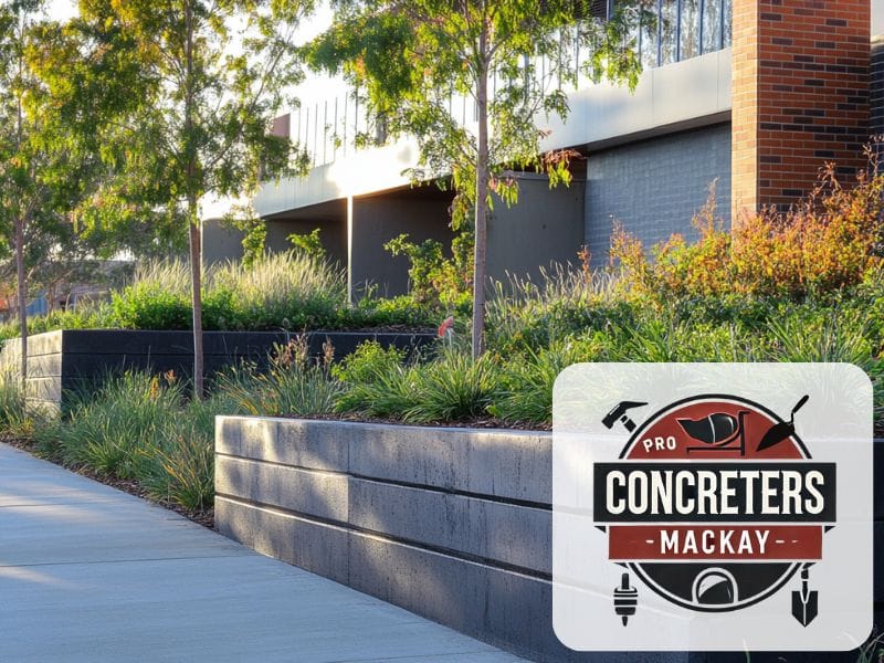 retaining wall concrete qld 4740